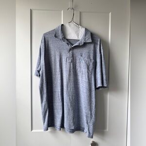 Johnnie-O Men's Heathered Blue Polo Shirt